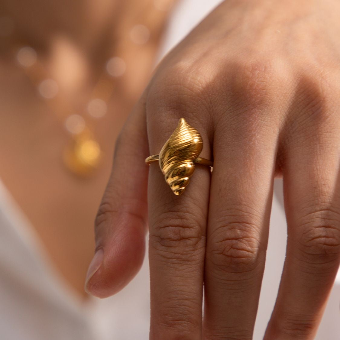 Bague coquillage
