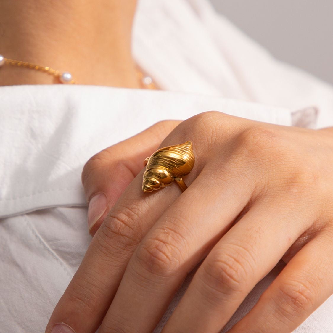 Bague coquillage