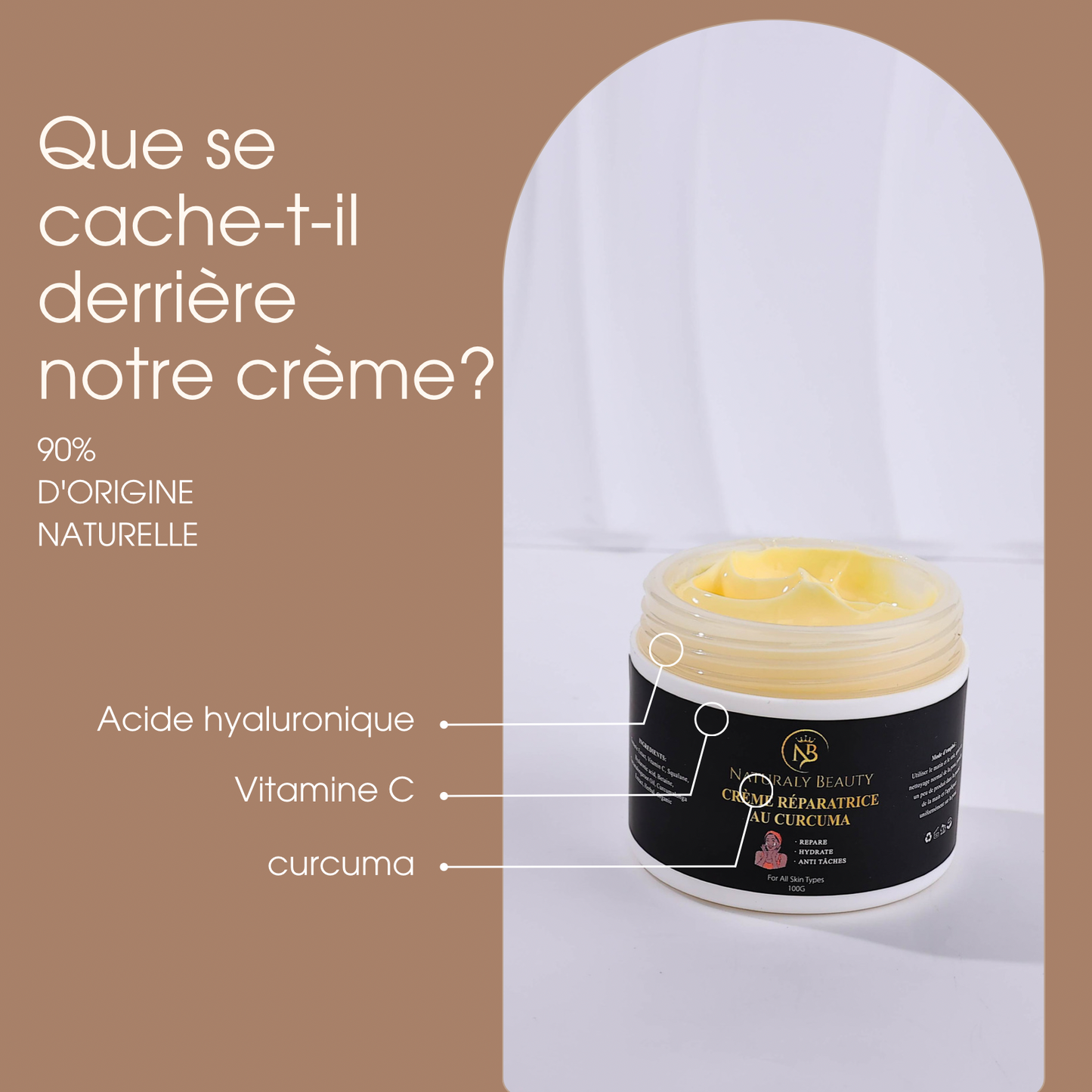 CREME RÉPARATRICE ANTI TACHES AU CURCUMA