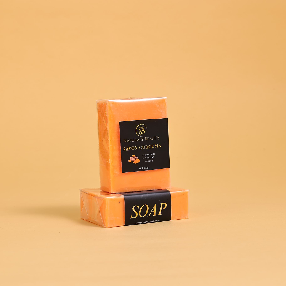 SAVON UNIFIANT ET EXFOLIANT AU CURCUMA 100 G