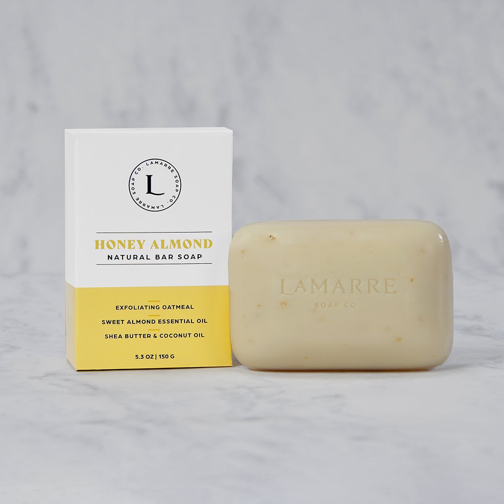 Savon exfoliant Amande douce, miel  150 G